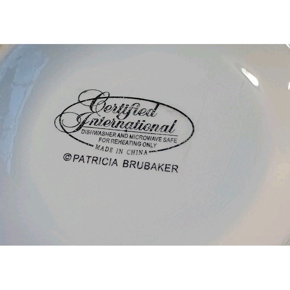 Patricia Brubaker Holly Holiday Bowl Certified International Christmas Candy - Picture 5 of 5